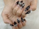 おしゃれブラックネイル