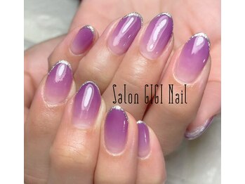 紫グラデーションネイル Pg サロン ジジネイル Salon Gigi Nail のフォトギャラリー ホットペッパービューティー