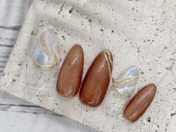 ティードットネイル 星ヶ丘(T.NAIL)の写真/【60分でキレイが叶う♪】忙しいあなたに嬉しい時短ネイル！朝8時より営業◇高技術だからこその仕上りに◎