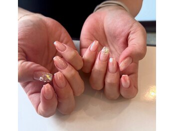 ハーティーネイル 自由が丘南口店(heartynail)/オーロラミラー/グラデーション