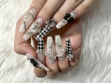 nail salon Aquaの雰囲気(千鳥格子×ribbonで存在感抜群♪ゴテゴテパーツ盛りも大歓迎!)