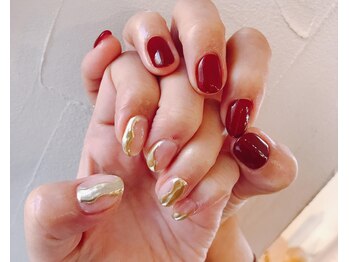ネイルサロン ティフィン(tiffin)/~ニュアンスミラーネイル~