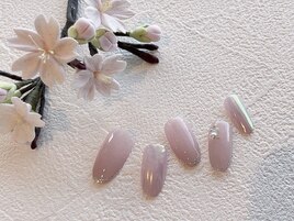 ミラーピンクネイル