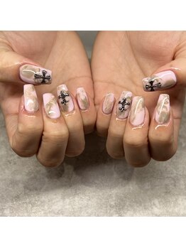 エストネイルアンドエストアイズ 西尾店(est nail&est eyes)/マーブルネイル