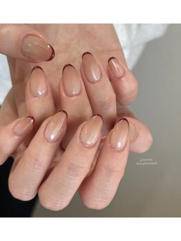 シェリ(Cheri)/ボルドーフレンチネイル