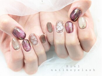 リエル(Riel)/くすみマグネットネイル