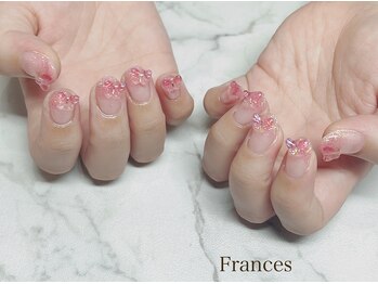 フランセス(Frances)/蝶々パーツ×ラメグラデ