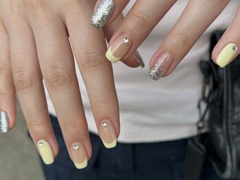 ウカ(ukacojp/store)/カラーフレンチネイル