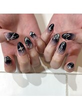 カミナネイル(KAMINA.nail)/dark silver design