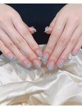 ノラ シブヤ(NORA SHIBUYA)/チークネイル/ブルーグラデ