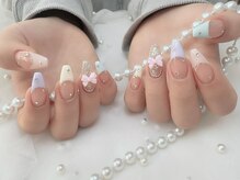 ティプラスネイル 木場(T+Nail)/チップ長さだしシンプルデザイン