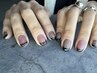 【ネイル】自爪育成フィルイン フレンチ(4色まで可)オフ別 ¥8800