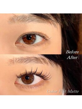 ローリーアイ 原宿/フラットマットラッシュカラー