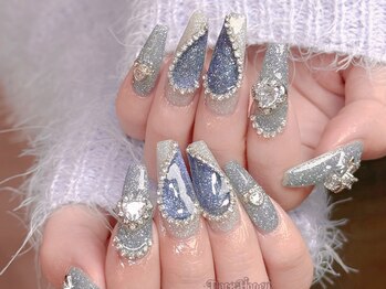 ダークハニー 原宿店(Dark Honey)/水色ガーリーネイル