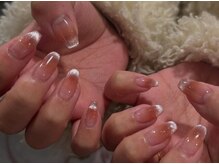 ラジュルネ(nail&eyelash La journee)/チーク×マグネットフレンチ