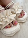 ニュアンスフットネイル♪