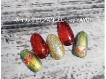 エンジェル 葛飾(ANGEL)/クリスマスネイル【赤　緑】