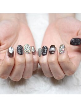 ソワ(sowa)/クロコダイルごてごてネイル★