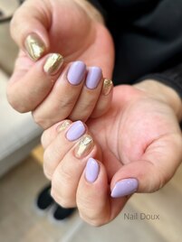 パープル×ゴールド