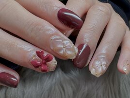 ボルドー×キルティング