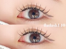クプアイラッシュ 新宿店(qup eyelash)/フラットラッシュ　140本