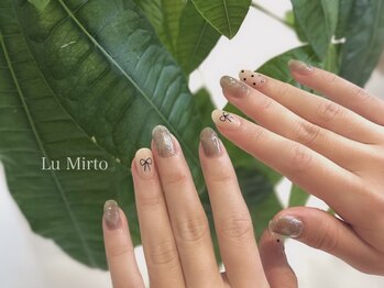 ドット × リボン