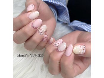 マンディーズ(MandY's)/桜アート/ピンク/春/ミラー