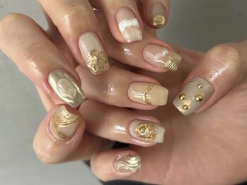 タスメット(+met)の写真/【ご新規様限定オフ無料】パラジェル取扱店☆カラー&パーツも豊富♪トレンドを抑えたお洒落な指先へ＊