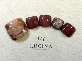 c-389 秋色ニュアンスネイル