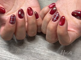 クリスマス/ボルドー/チェック