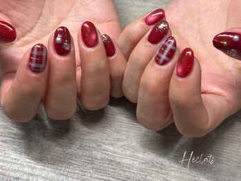 エクラス 銀座(Heclats)/クリスマス/ボルドー/チェック