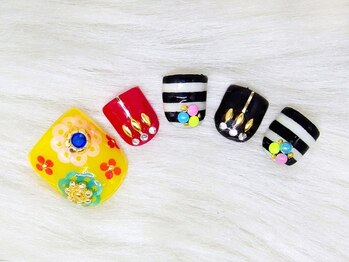 アンジェヴォーグ 名古屋本店(Angevogue)/カラフルフラワー