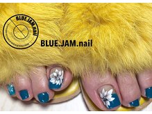 ブルージャムネイル(BLUE.JAM.nail)/魅力的なブルーで大人カッコいい