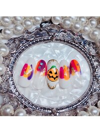 季節アート☆ハロウィンネイル☆