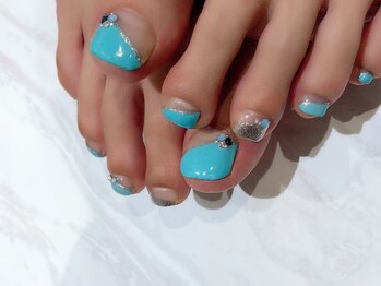 ルームヘアネイル 曙橋店(Room hair nail)/フット斜めフレンチ