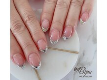 ネイルアンドアイラッシュ ビジュ(Bijou)/Bijou☆ガラスフレンチ