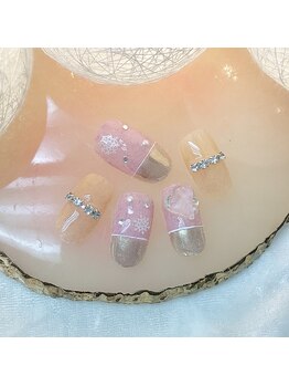ベリー(berry)/定額¥7500 結晶ワンホンネイル