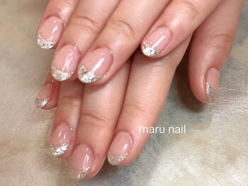 マルネイル(maru nail)の写真/《シンプル上品なお手元に》自爪に優しいパラジェル使用♪リピーター様もソフトジェルオフ/フィルイン込◎