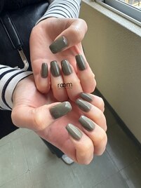 オリーブカラー×スカルプ
