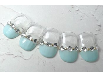 ネイルハウス安气子 新丸ビル店/シンプル/大人可愛い/シェラ