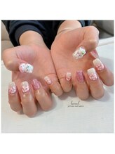 ハヌル(haneul.)/ちいかわ桜3Dオーダー春ネイル