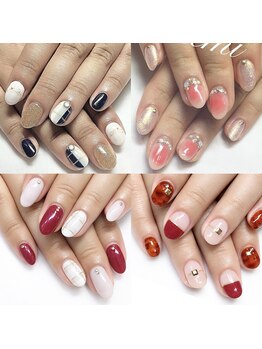 オサ ネイル(osa nail)の写真/トレンドの秋ネイルでカジュアルな大人かわいい指先へ!気分も上がるデザイン♪