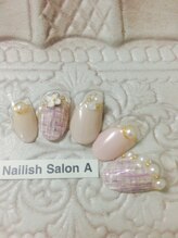 ネイリッシュサロン エー(Nailish Salon A)/カスタムハンド2時間コース/9500