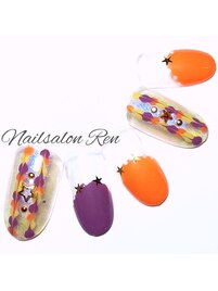 ハロウィンネイル