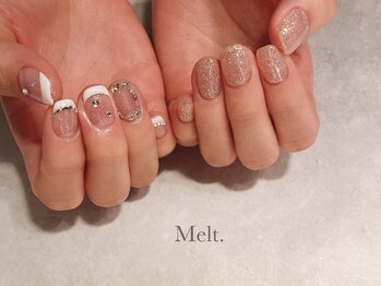 メルト(Melt.)/フレンチ♪片手アート¥10000