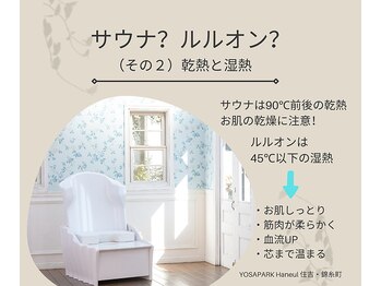 ヨサパーク ハヌル 住吉 錦糸町(YOSA PARK Haneul)/湿熱なのでお肌がしっとり
