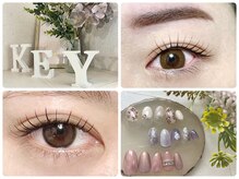 キーネイルアンドアイラッシュ(KEY)の雰囲気（Eye&Nailの同時施術も◎極上リクライニングソファで至福の時間＊）