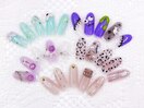 9月の特別ジェル¥6990/ヒョウ柄