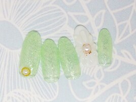 ぷっくりフラワーネイル