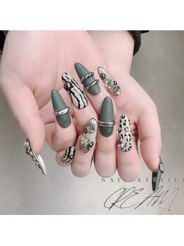クリーム(Nail Atelier CREAM)/アニマル&リング
